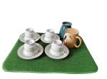 38x50cm Green Table Kitchen Microfiber Dish Drying Mats For Kitchen Counter