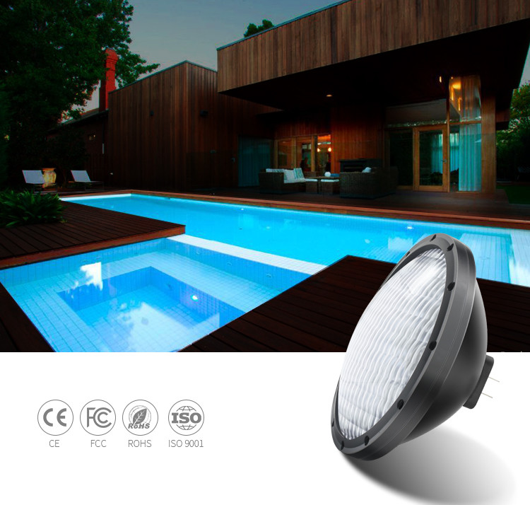 Cold White Led Fixture 6000K 12V IP68 PAR56 Durable Swimming Pool Light