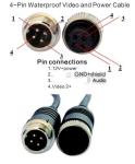 Heavy Duty Weather Resistant 50CM Rear View Camera Trailer Cable
