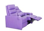 Genuine Leather Home Cinema Electric Recliner Chairs Equips Charging Ports