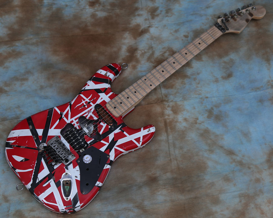 Custom Eddie Van Halen TRIBUTE Electric Guitar Frankenstein Frankenstrat Style Relic Type