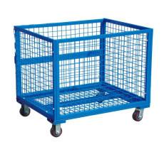 Quality Heavy Duty Storage Cages On Wheels Transportation Silver Color Large Capacity wholesale