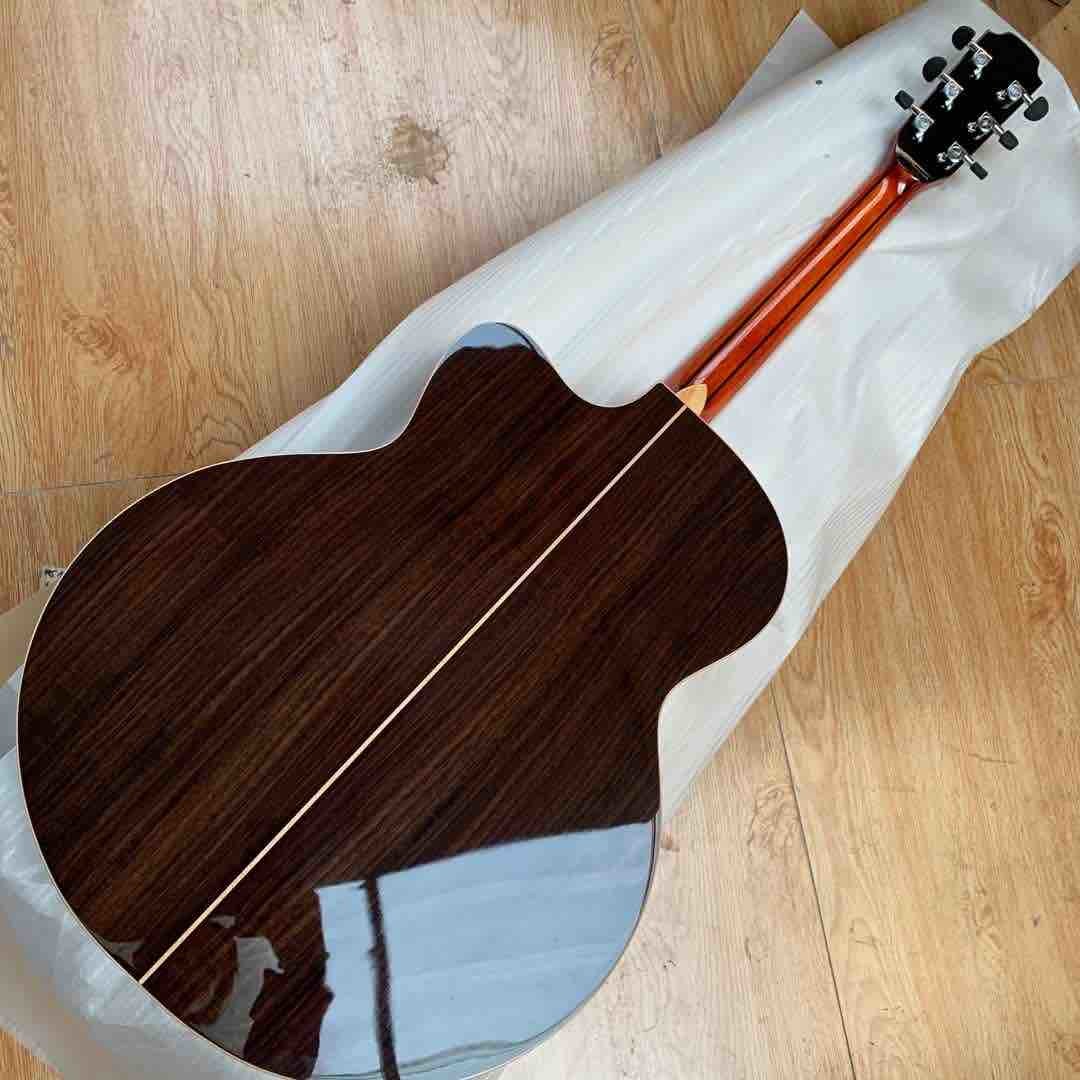 AAAA All Solid Spruce Top Rosewood Back Side F35C Type Acoustic,Abalone inlay,1PCS neck,Solid Spruce top acoustic guitar