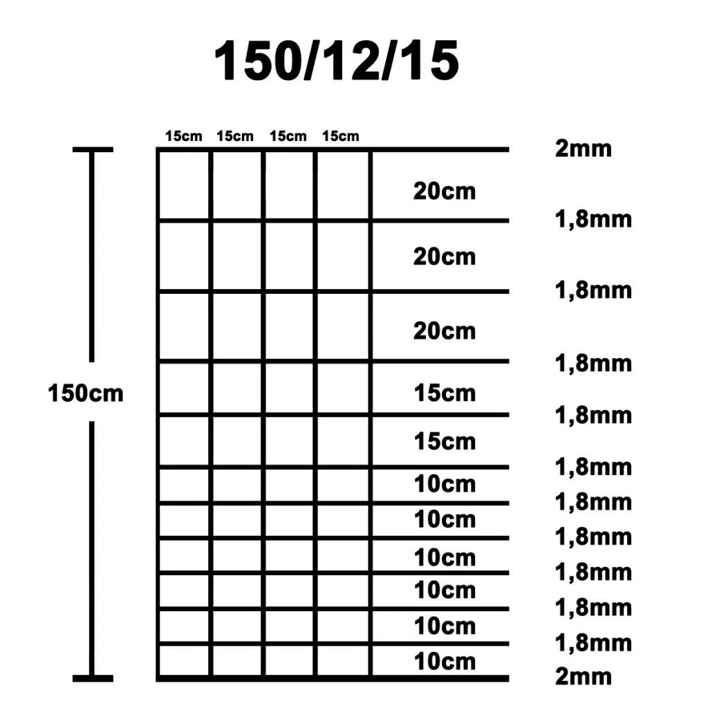 164ft Galvanized Steel Wire Mesh Fence Animal Field Zoo Wild Fencing Roll