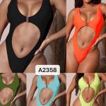 Ladies One Piece Swimsuit Solid Color Factory Direct Supply Sexy Miss Hard