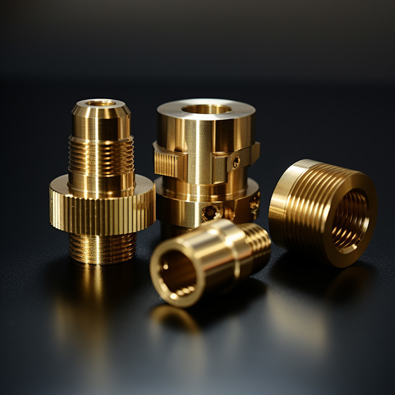 Custom Machined Parts Cost Brass Components Turning Parts CNC Machining Service