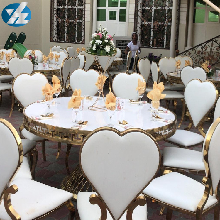 Event Heart Shaped Dining Chairs Wedding Banquet Chair Hotel Royal 50X59X102