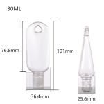 30ml Clear PETG Bottle with Screw Flip Cap for Cosmetic Plastic Bottle