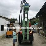 Tractor-mounted, four-wheel, high-power drilling rig for 200/260m, 254mm water