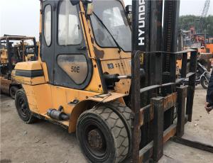 Quality Used HYUNDAI FD50 forklift/tcm 5t forklift made in KOREA /KOREA HYUNDAI forklift 5T for sale wholesale