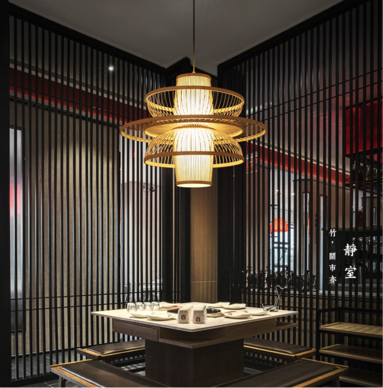 Chinese Pendant Lights for Living Room Bar Restaurant Bamboo Light(WH-WP-27)