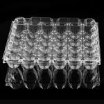 Transparent Plastic Egg Packaging 30 Holes Large Disposable Bulk Plastic Egg