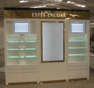 Quality LED Lightings Famous Cosmetics Shop Wood Cabinets wholesale