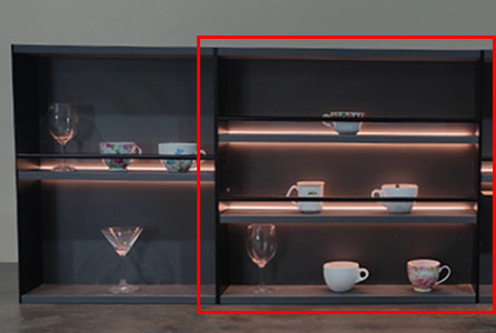 Custom Modern Kitchen Modular Open Shelf Unit For Home Kitchen Furniture