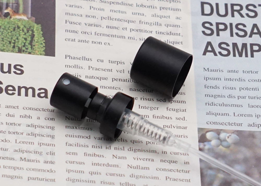Fea15 Perfume Spray Pump Aluminum Black Crimp Mist