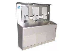 Quality 304 Stainless Steel Hospital Surgical Wash Basin Multi Person Seats wholesale