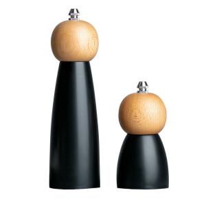 Quality 13cm 22cm Pepper Mill Grinder Adjustable Wooden Pepper Grinder wholesale