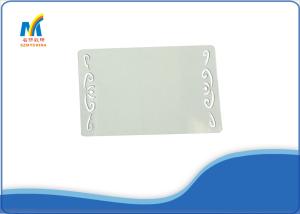 Quality ROHS White Sublimation Metal Business Cards Butterfly Design With 68*54 Mm Print Size wholesale