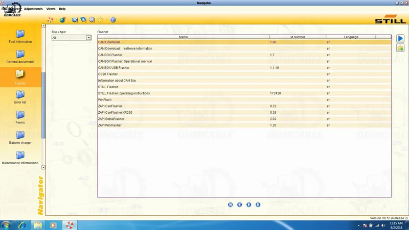 OEM Forklift Diagnostic Tool Still STEDS CANBOX 2 Scanner with Software and Multi-Language Support
