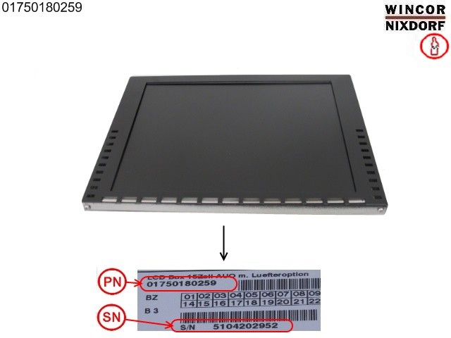 1750180259 ATM Machine Wincor Nixdorf Display C4060 LCD Cineo Monitoer 01750180259