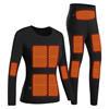 Quality Winter Men Warm Electric Heating Suit Set Heating USB Heated Thermal Underwear Suit wholesale