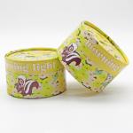 Gold Foil Stamping Cardboard Tube Gift Box For Necklace Jewelry Packaging
