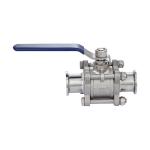 Thread Connection DN15-DN100 Stainless Steel 3PC Clamp Ball Valve for Food