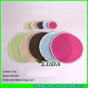 Quality LUDA custom recylced restaurant paper straw costers and placemats wholesale