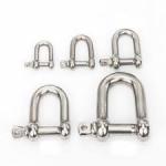 Ship Industry 316 Stainless Steel D Shackle 10mm 6mm anti corrosion