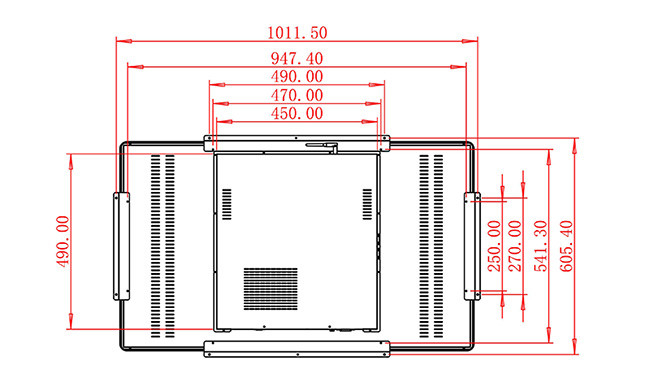 43-Inch Linux Embedded Vision System for Corporate Displays, Traffic Monitoring, Industrial Automation, and Stadium Signage