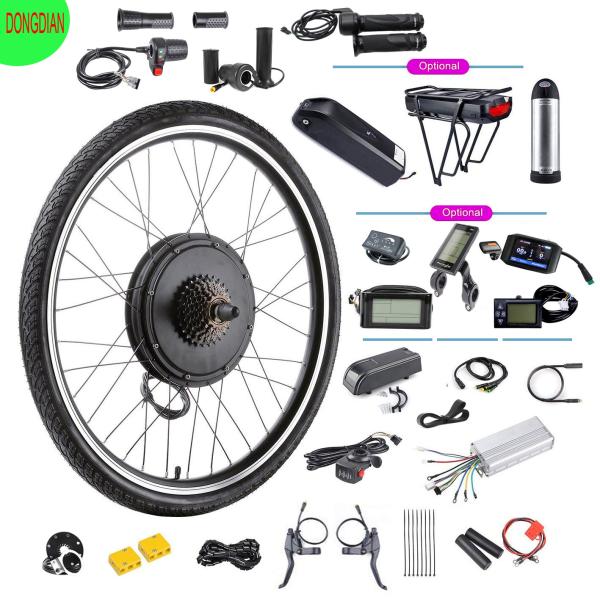 48V1500W e-bike conversion kit with LED at 26" wheel, free shipping to USA