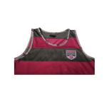 Men Sport Sleeveless Basketball Shirt / Boys Basketball Vest Anti - Pilling