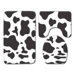 Animal Leopard Patterned Three Piece Bathroom Mats Rugs OEM ODM