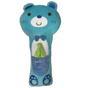 Quality 45 Cm Cute Blue Plush Bear Cushion Toy Soft Comfortable Car Pillow Toy for Relax wholesale