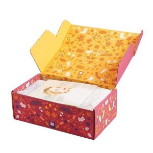 China Rigid Cardboard Retail Packaging Box Corrugated Paper Mailer Box Empty Folding Boxes on sale