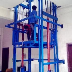 Quality Safe Hydraulic Industrial Cargo Lift With Emergency Stop Button Freight Platform Lift wholesale