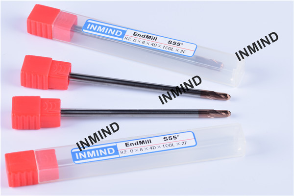 Long end mill , R2*100 , SiN , HRC55 , Ball Nose end mill , Extra Long
