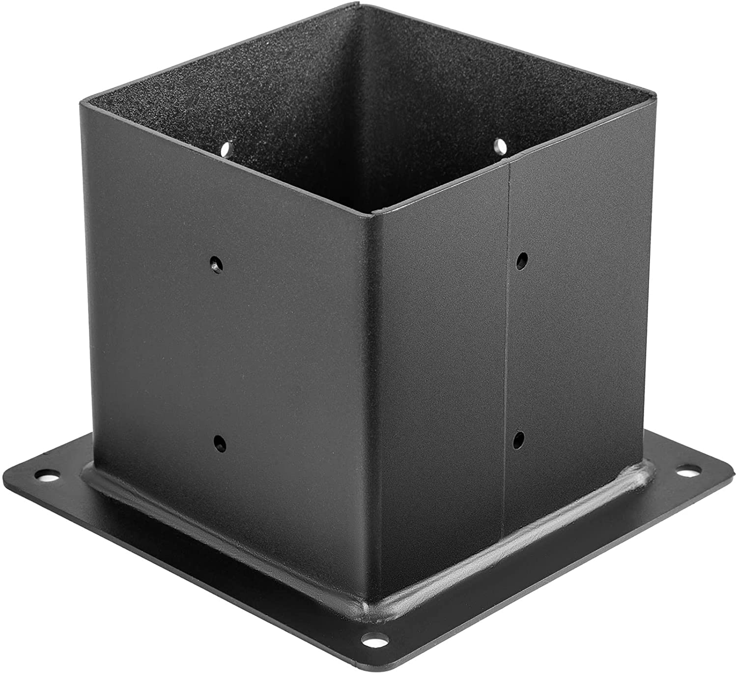 2.2kg Black Steel 3-Way Right Angle Bracket for Gazebo Tree House Log House Building