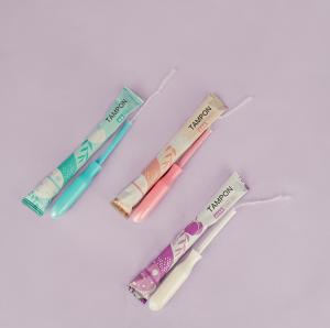 Quality Digital Cardboard Viscose Fiber Ladies Applicator Tampon Regular/Super Plus Absorbency wholesale