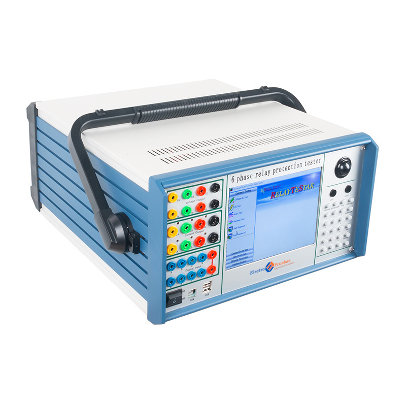 Electric Secondary Current Injection Relay Test Set 6 Phase Relay Protection Tester