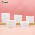 Transparent Cosmetic Cream Jar Containers , 1000ml Plastic PET Jar With Aluminum