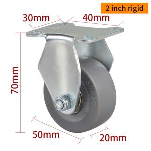 Quality 35kg 2 Inch Swivel Caster Wheels Mini 50mm Castor Wheels 262P-56 wholesale