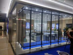 Quality P3.91 Transparent Led Screen Moving Message Display Sign High Brightness 1920HZ wholesale