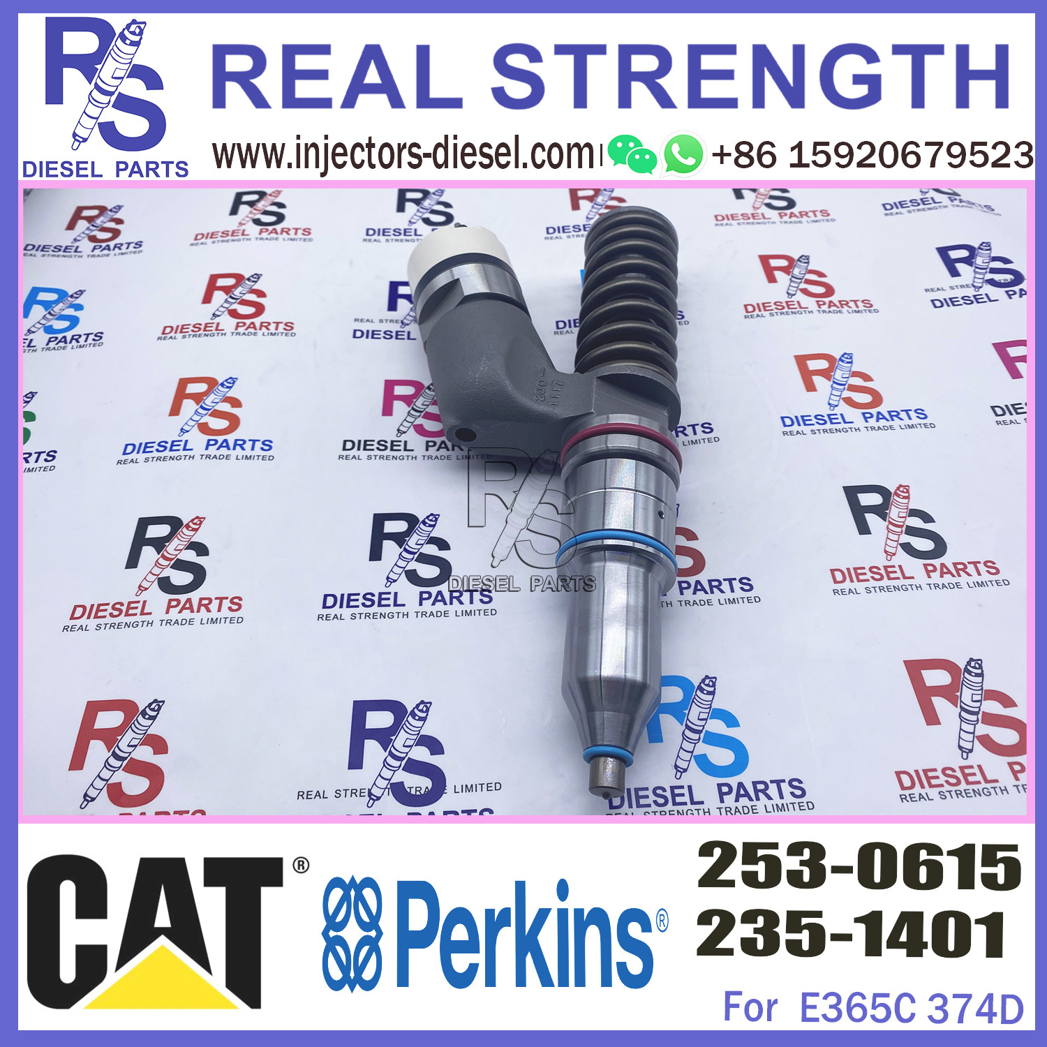 Diesel Engine Parts C15 C18 Fuel Injector 2530615 253-0615 for E365C 374D 3406 For Cat Caterpillar Engine Excavator