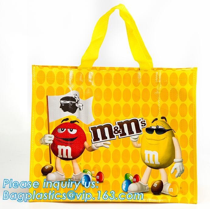 Fashion WaterProof PP Woven Laminated Handle Shopping Bag,fashion laminated reusable pp woven big shopping woven bag
