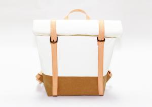 Quality Customized Washable Kraft Paper Backpack Recycled Lightweight Leisure Style wholesale