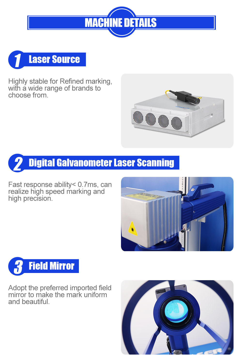 Jewellery Metal PVC Fiber Laser Marking Machine Automatic Desktop 20w 30w 50w