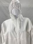 65gsm White Disposable Microporous Coveralls With Hood Non Sterile
