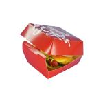 Customized fast food box hamburger box eco-friendly and biodegradable white