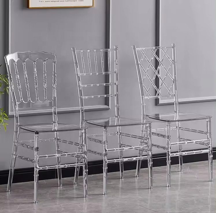 Stackable Clear Acrylic Chiavari Chairs Banquet Lucite Chiavari Chairs